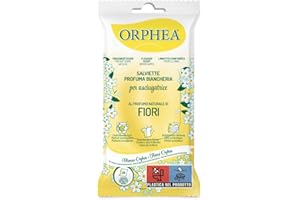 Orphea, Linea Detergenza, Foglietti Profuma Biancheria, Fragranza ai Fiori, Adatti per Capi in Lana, Seta, Lino e Cotone - Confezione da 20 Foglietti