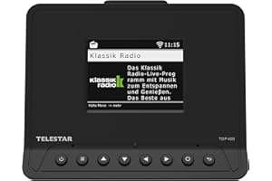 TELESTAR Top 400 – Adaptador HiFi (Adaptador para añadir Radio por Internet, Dab+, Servicios de Streaming, Bluetooth 5.3, grabación por USB) – Negro