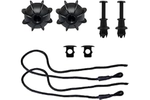 ShnminEU Set di 2 Auto nastro di fissaggio per cappelliera Con 2 Gancino in plastica che regge la cappelliera dell'auto Adatto lunghezza cavo 50 cm per modelli come Golf 6, 5, 4, MK6, GTI, R20, ecc.