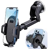 Car Phone Holder &ndash; Infomax&reg; 360&deg; with Rotatable Suction Cup, Shock Absorber, One-Button Fastening, Ultra Powerful Vacuum, 4.7&rdquo;&ndash;7&rdquo; Phones