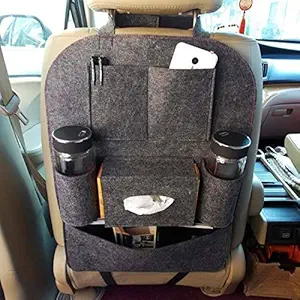 DALTON Handicraft Fresh Car Auto Vehicle Back Seat Multi Pocket Travel Storage Small Organizer for Bottle, Books Pack of 1