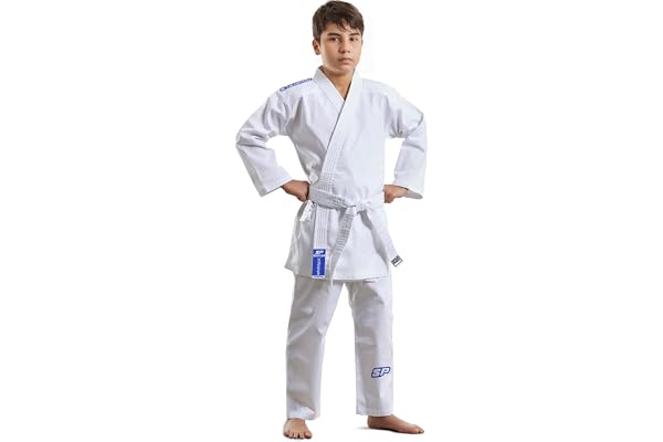 Starpro Gi Kimono de Karaté en Mélange de Coton - Uniforme Professionnel Pour Entraînement et Compétition en Arts Martiaux pour Hommes, Femmes & Enfants - 110-190 cm - Ceinture Blanche Gratuite