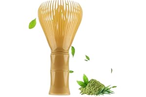 LAFEFE Reusable PP Resin Matcha Whisk, Matcha Whisks, Japanese Tradition Matcha Accessories, Suitable for The Tea Ceremony（Yellow）
