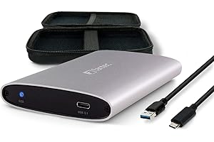 Fantec ALU-25U31 boîtier externe pour disque dur externe HDD / SSD de 2.5" (épaisseur max : 9.5 mm),SATA I / II / III, port USB 3.1, UASP compatible, Haute Vitesse+ à 10Go/s, refroidissement passif, argent