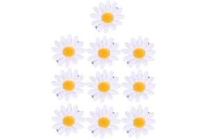 Beaupretty 10 STÜCKE Nette gänseblümchen haarspangen Sonnenblume frische haarspangen haarnadeln für mädchen (weiß)