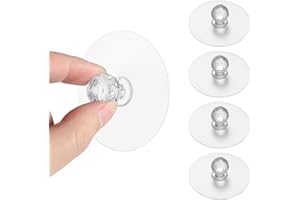 Ptwola 4 szt. Gałki do szuflad do szafek, samoprzylepne, bez wiercenia, przezroczyste, akrylowe, kryształowe, w kształcie rombu, do szafy, kuchni, szafki, regału, okna, komody, mebli, łazienki, 4 szt