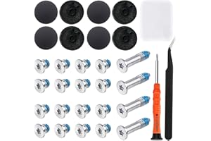 ZHUROUPU 31 szt. dolna podstawa gumowa obudowa zestaw stóp i śrub zamiennik kompatybilny z MacBook Air A1370 A1369 A1465 A1466 11" 13" (MacBook Air) - śrubokręt P5, 31 szt