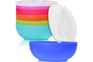 idea-station Neo Bol Plastique 6 x 14 cm / 500 ML - Couleur - avec Couvercle - Bol Petit dejeuner - Bol Bebe