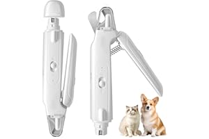 Lottsall Krallenschere für Hunde mit Licht, 2 in 1 Leise Pfotentrimmer für Hunde Professionelle Nagelschneider Scharfe Klinge Sicheres für Hunde Katzen