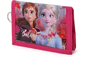 Disney La Reine des Neiges 2 (Frozen 2) Believe-Portefeuille Velcro, Fuchsia