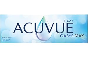 ‎ACUVUE ACUVUE OASYS MAX 1-Day Tageskontaktlinsen – Helfen dabei, das Gefühl von müden & trockenen Augen zu reduzieren – 30 Tageskontaktlinsen mit -2.25 dpt und BC 8.5 – UV Schutz & angenehmes Tragegefühl