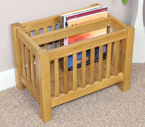 Magazine Rack Solid Oak Paper Rack Storage Magazines Rack Books Oak Furniiture