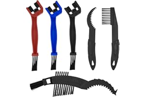 XIAOMOYU 6 Pezzi Kit Strumenti Spazzole per Pulizia Catene Moto Bicicletta, Spazzola per Guarnitura Catena Bici, Spazzola per Pulizia Degli Ingranaggi, Motociclette, MTB Mountain Bike