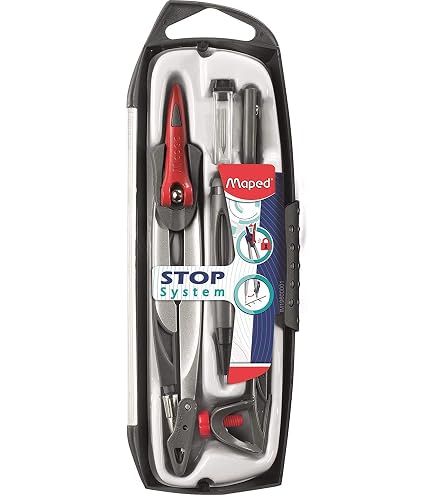 Kit De 7 Compas Scolaires Et Pro – Avec étui, Accessoires Et Mines – Pour étudiants, Enseignants Et Professionnels