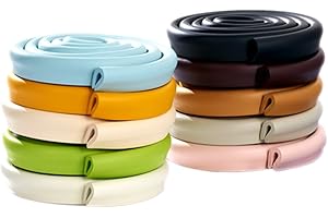 M2cbridge U Shape Extra Thick Furniture Table Edge Protectors Foam Baby Safety Bumper Guard 2 M (Rice white)