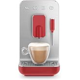 Smeg, BCC02RDMEU, buhar fonksiyonlu tam otomatik kahve makinesi, buhar başlığı, entegre &ouml;ğ&uuml;t&uuml;c&uuml;, termo blok sistemi, 1,4 l ta