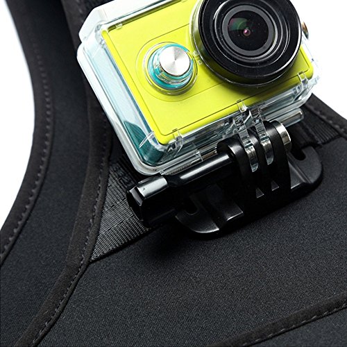 Eyeon Imbracatura Pettorale Per Action Camera - Supporto Regolabile Con Gancio Per GoPro Hero, Xiaomi Yi, SJCAM E Altre - Cinturino Da Petto