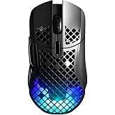 SteelSeries Aerox 5 Wireless Gaming Mouse - 74 Gram, 9 Keys - Bluetooth/2.4 GHz &ndash; IP54 Water and Dust Resistant - PC/MAC - Black