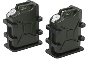 RiToEasysports RC Simulierter Kraftstofftank, 1 Paar Plastik RC Auto Simulierte Kraftstofftankhalterung Mini Kleine Ölkanne für 1/8 1/10 RC Crawler Auto Dekoration Zubehör(Dunkelgrün)