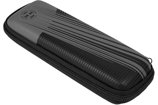 Harrows Étui à fléchettes Blaze 3 | Étui à fléchettes Porte-fléchettes I L'étui à fléchettes Peut contenir 3 fléchettes | 3 fléchettes entièrement assemblées et Accessoires de fléchettes - Noir