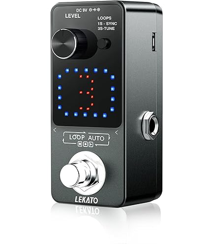 LEKATO Wireless Page Turner Pedal Bluetooth Foot Pedal For Tablets Phone (Android & IOS System Above Version 13.4 Support) - External Pedal For LEKATO Loop Pedal Tuner Switching Control