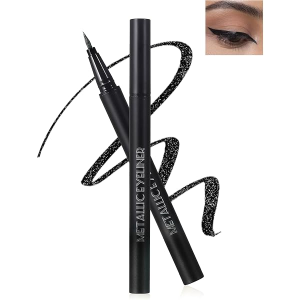 CCbeauty 2 Stück Doppelseitiger Eyeliner – Wasserfest, Mit Mattem & Glänzendem Ende, Für Präzise Linien & Glamour-Looks