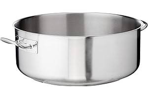 LACOR 8414271003882 Cacerola sin Tapa, 50 cm, Stainless Steel