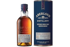 ‎ABERLOUR Aberlour Speyside 14 Jahre Single Malt Scotch Whisky, Schottischer Double Cask Matured Scotch, Reifung in American Oak & Sherry Casks, 1 x 0,7 L