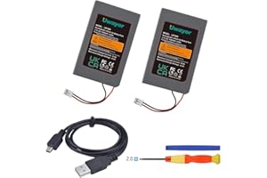 Uwayor LIP1359 Batterie de rechange pour manette PS3 1800 mAh pour manette sans fil Sony PlayStation 3 et Dualshock 3 CECHZC2E CECHZC2U