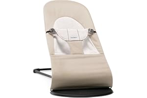 BabyBjörn Hamaca Balance Soft, Algodón/Jersey, Beige/Gris