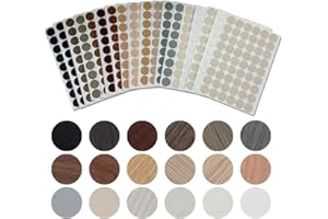 WWYSSZ 972 Pezzi/18 Colori Tappi Coprivite Adesivi Autoadesivi, Ø 21 mm Coprivite Adesivo per Fori Viti, Adesivi Copri Buchi Mobili in Legno, Tappo di Foro Vite,Autoadesivo Copriforo,per Mobili Armadi