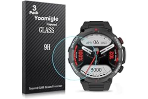 Yoomigle 3-pak kompatybilne z Blackview W50 1,39 cala osłona ekranu smartwatcha szkło hartowane kompatybilne z IOWODO W50 3.5 cm osłona ekranu smartwatcha folie szkło odporne na zarysowania