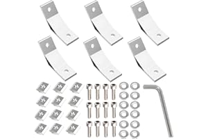 RHBHY Aluminium Profile Connector 40 x 40 135 Degree Angle Connector Mounting Material Inner Angle Aluminium Profile Angle Connector for Strut Profile, 3D Printer, CNC Router, DIY Projects (Pack of 6) (4040
