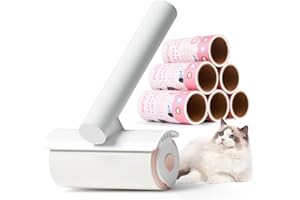 Baytion Brosse Anti Poils Animaux Chat Chien, Rouleau Adhesif Vetement Extra Collantes 360 Feuilles pour Canapé, Vêtements, Lit，Manteau et Meubles