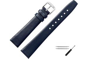 MARBURGER Uhrenarmband 16mm Leder Glatt - Werkzeug Montage Set 71016