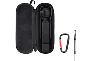 ZJRXM Tasche für DJI Osmo Pocket 3, Kompakte Reiseschutz Tasche für DJI Osmo Pocket 3 Zubehör, Tragbarer Aufbewahrungs Tragetasche für DJI Osmo Pocket 3 (Schwarz)
