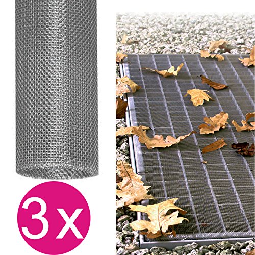 3x Lichtschachtabdeckung 120 x 60 cm Aluminium Gitter Kellerschacht Schutzgitter SPARSET