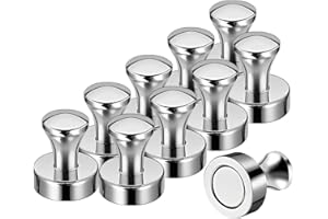 Wukong Imanes Cónicos, 20×25mm | 10 Piezas Chinchetas Magnéticas Pins, Imanes para Oficinas,Ideales para la Oficina,Papeles, Pizarras Blancas (Whiteboards),Neveras y Pizarras Magnéticas