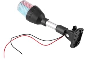 Keenso Feux de Navigation, Lumière de Signalisation de Sécurité Lampe de Navigation Voyant de Navigation Lampe de Signal Bateau Marin de LED Tri-couleur 12V 5W