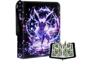 AnnuzoQ Sammelkarten Album für Karten, Sammelkarten Heft 50 Seiten 400 Karten Kapazität, Sammelalbum Karten Halter Ordner Buchk