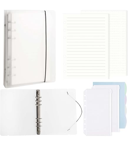 Sac Travail étudiant Ordinateur 11 Pouces Sacoche 3 Anneaux Belle Vous 400 Pages - Housse Ordinateur 11 Pouces Bleu Porte-documents Bandoulière