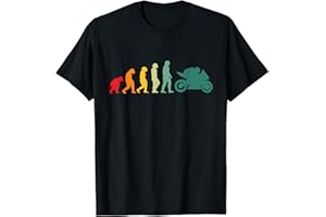 Moto Motard Évolution Motocyclistes Cadeau T-Shirt