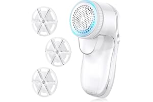 TIPTOP HOME Quitapelusas Electrico, Quitapelusas Ropa con 3 Cuchillas Reemplazables, Quita Bolas de La Ropa, Quita Pelusas para Ropa Electrico para Ropa, Ropa de Cama y Muebles