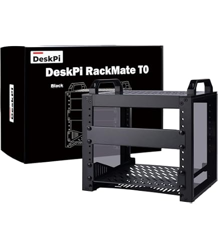 Panneau De Rack Audio 1U Série D Pour Armoire Serveur DeskPi RackMate TT - 4 Ports, Montage Facile