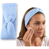 Fascia per capelli da donna invernale con perle avvolte, fascia per capelli, da donna, con stampa elastica, bandana, fascia da calcio (bianco, taglia unica