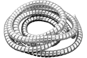DRAG SPECIALTIES Chrome Spiral Cable Wrap/Wire Tidy (10mm)