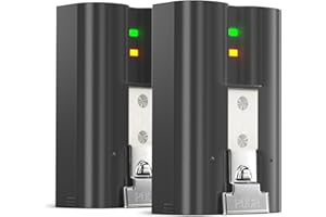 LOQDIVR 3.65V 6040mAh Quick Release Battery for Ring, for Video Doorbell 2/3/3+/4, Stick Up Cam Battery(2/3rd Gen), Spotlight Cam(Pro/Plus) (2 Pack)