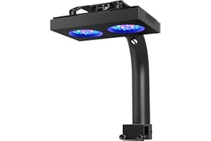 NICREW HyperReef 100 Gen 2 Illuminazione LED per acquario marino da 100W ideale per coralli SPS/LPS e pesci d'acqua salata con spettro potenziato blu viola lente e 5 canali programmabili