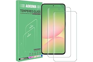 AOKUMA Protector de Pantalla para Samsung Galaxy A56 5G, [2 Unidades] Cristal Templado para Samsung A56/A36/S24 FE Fácil Instalación, Vidrio templado 9H,Sin Burbujas, Alta Definicion