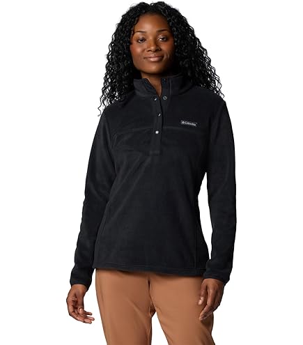 Columbia Sequoia Grove 1/2 Zip Fleece, Buitenlaag Polyfleece, Gerecyclede Materialen, Zakken met Ritssluiting, Gemakkelijke Toegang, Stretch Binding - Dames